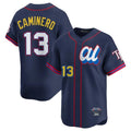 MATTH TB.Rays #13 Junior Caminero Player Navy All-star Limited Stitched Jersey