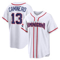 MATTH TB.Rays #13 Junior Caminero Player White 2026 World Classic Limited Stitched Jerseys
