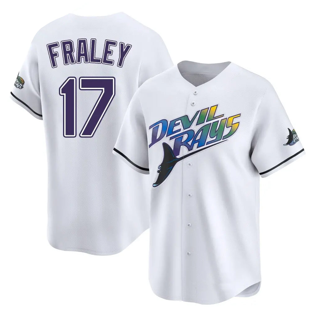 MATTH TB.Rays #17 Jake Fraley Player White City Connect Home Stitched Jerseys