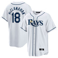 MATTH TB.Rays #18 Shane McClanahan Player White Home Game Stitched Jerseys