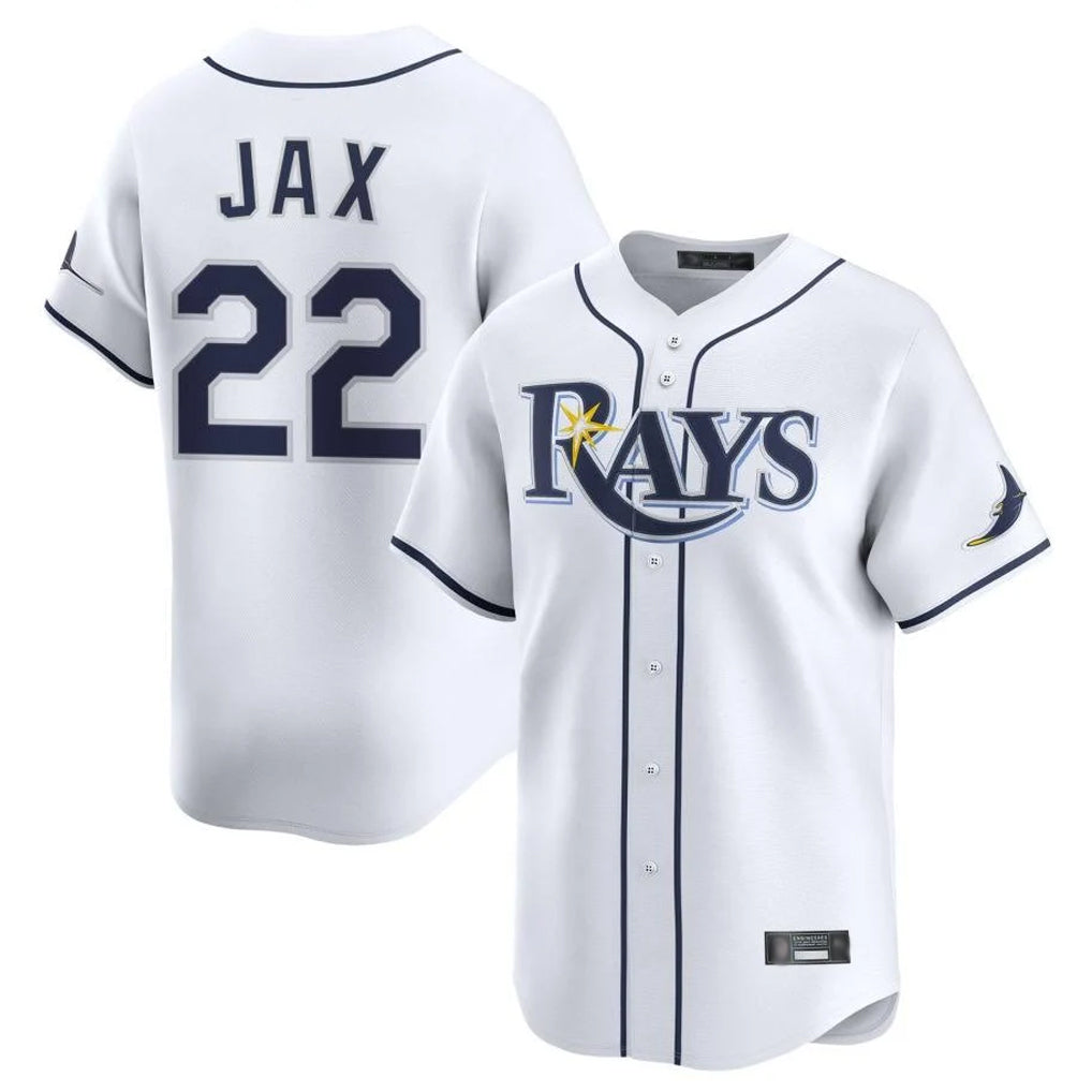 MATTH TB.Rays #22 Griffin Jax Player White Home Limited Stitched Jerseys