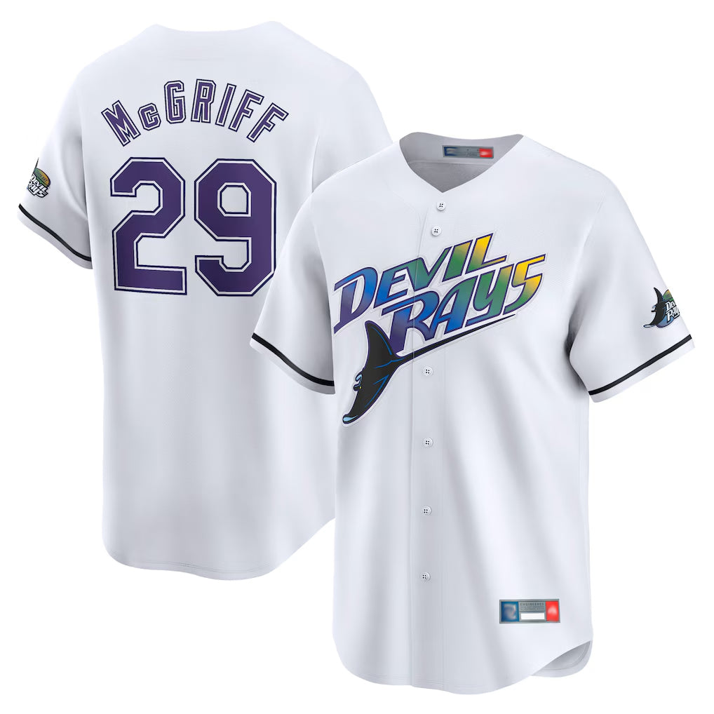 MATTH TB.Rays #29 Fred McGriff Player White City Connect Home Stitched Jerseys