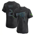 MATTH TB.Rays #2 Yandy Diaz Player Black City Connect Home Limited Elite Stitched Jerseys