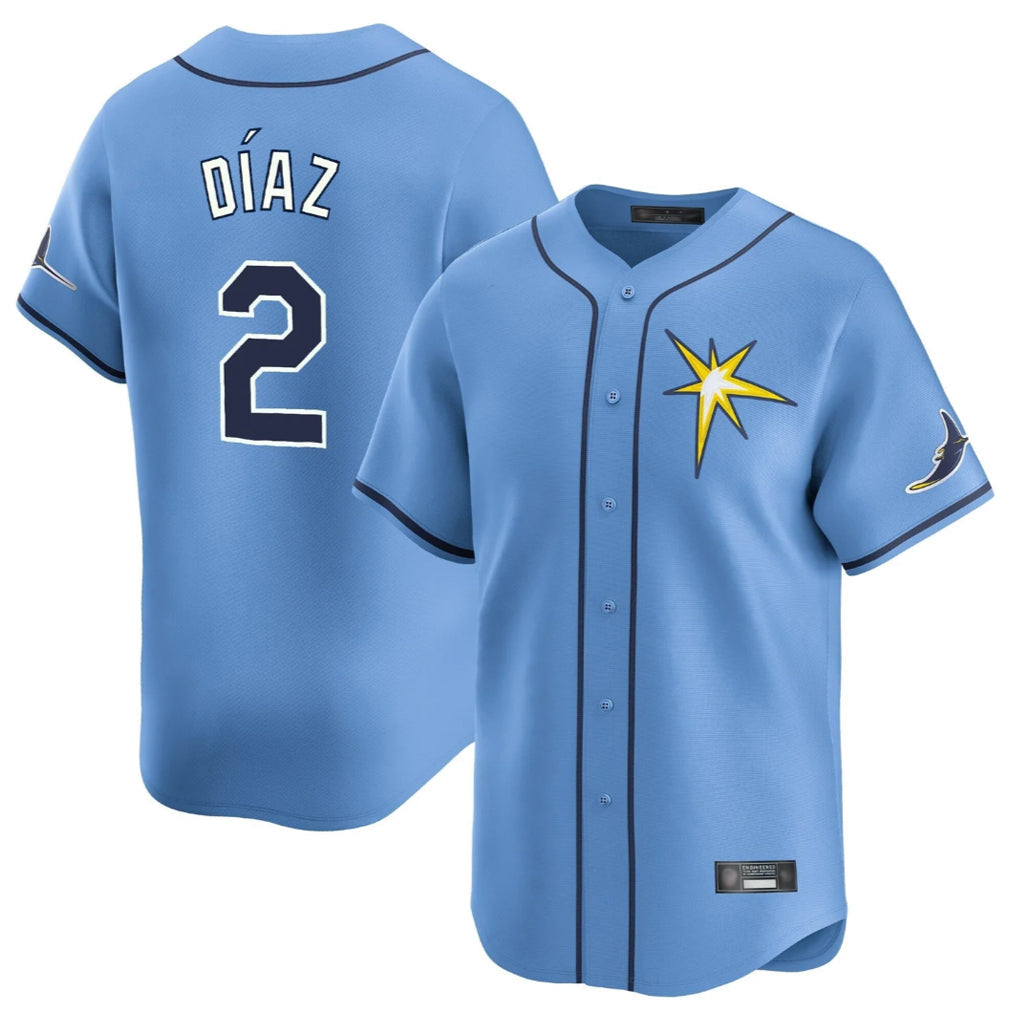 MATTH TB.Rays #2 Yandy Diaz Player Light Blue Home Limited Stitched Jerseys