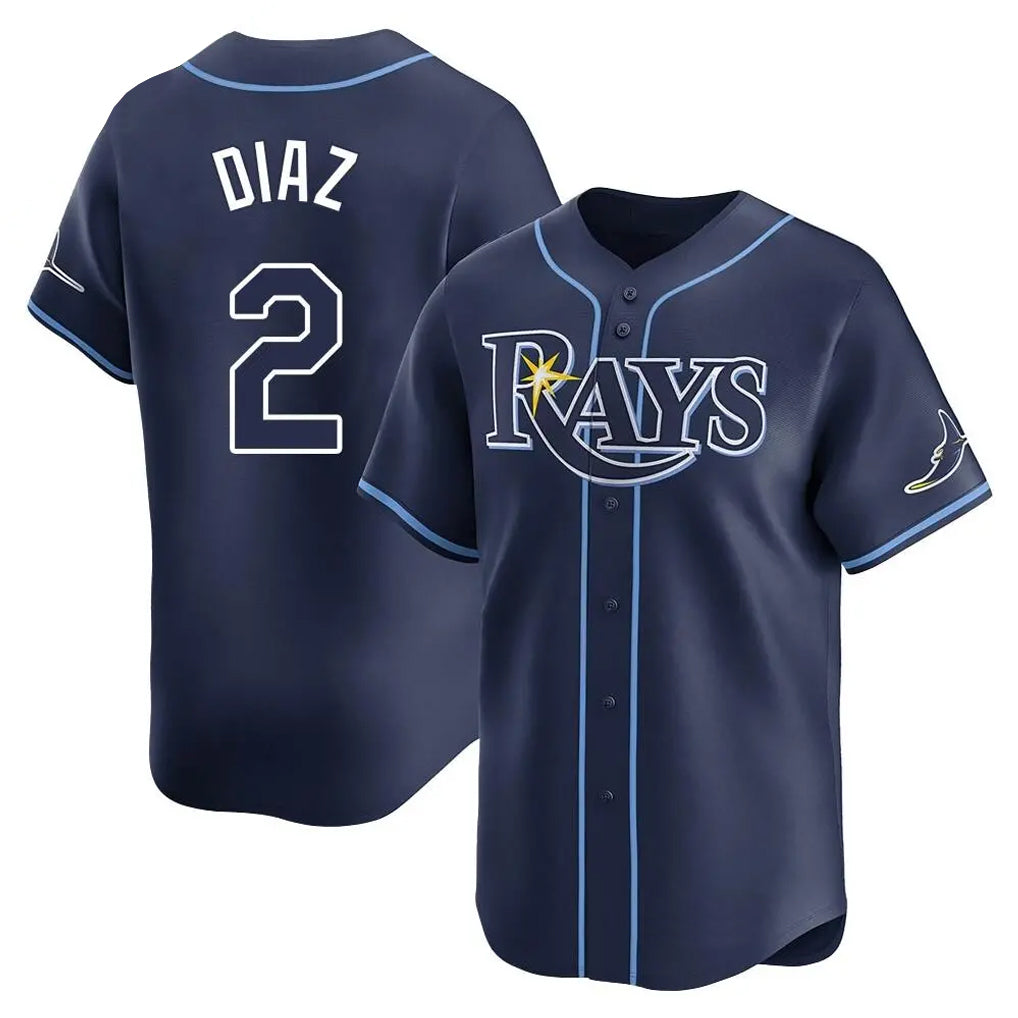 MATTH TB.Rays #2 Yandy Diaz Player Navy Home Limited Stitched Jerseys
