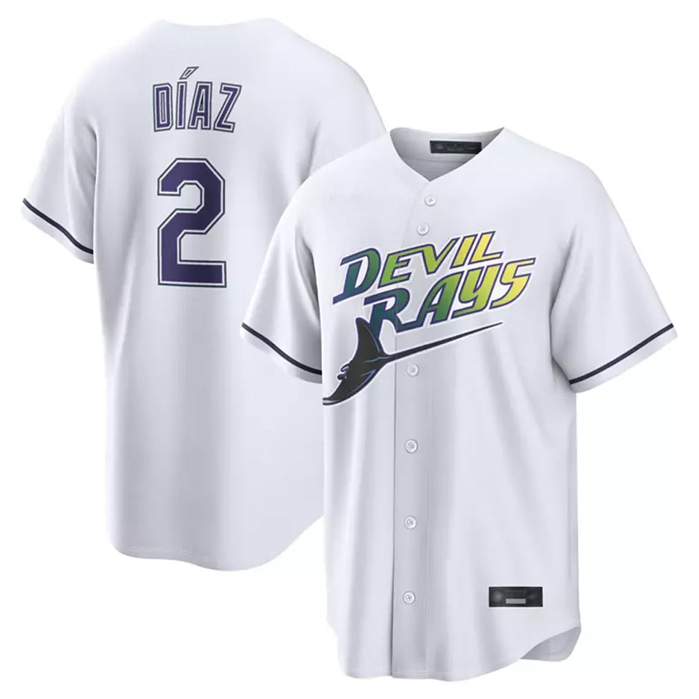 MATTH TB.Rays #2 Yandy Diaz Player White City Connect Home Stitched Jerseys
