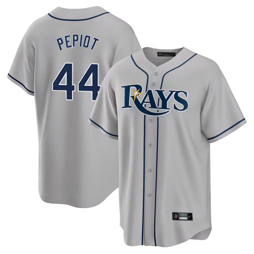 MATTH TB.Rays #44 Ryan Pepiot Player Gray Home Limited Stitched Jerseys