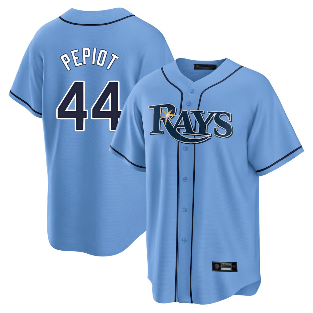 MATTH TB.Rays #44 Ryan Pepiot Player Light Blue Home Limited Stitched Jerseys