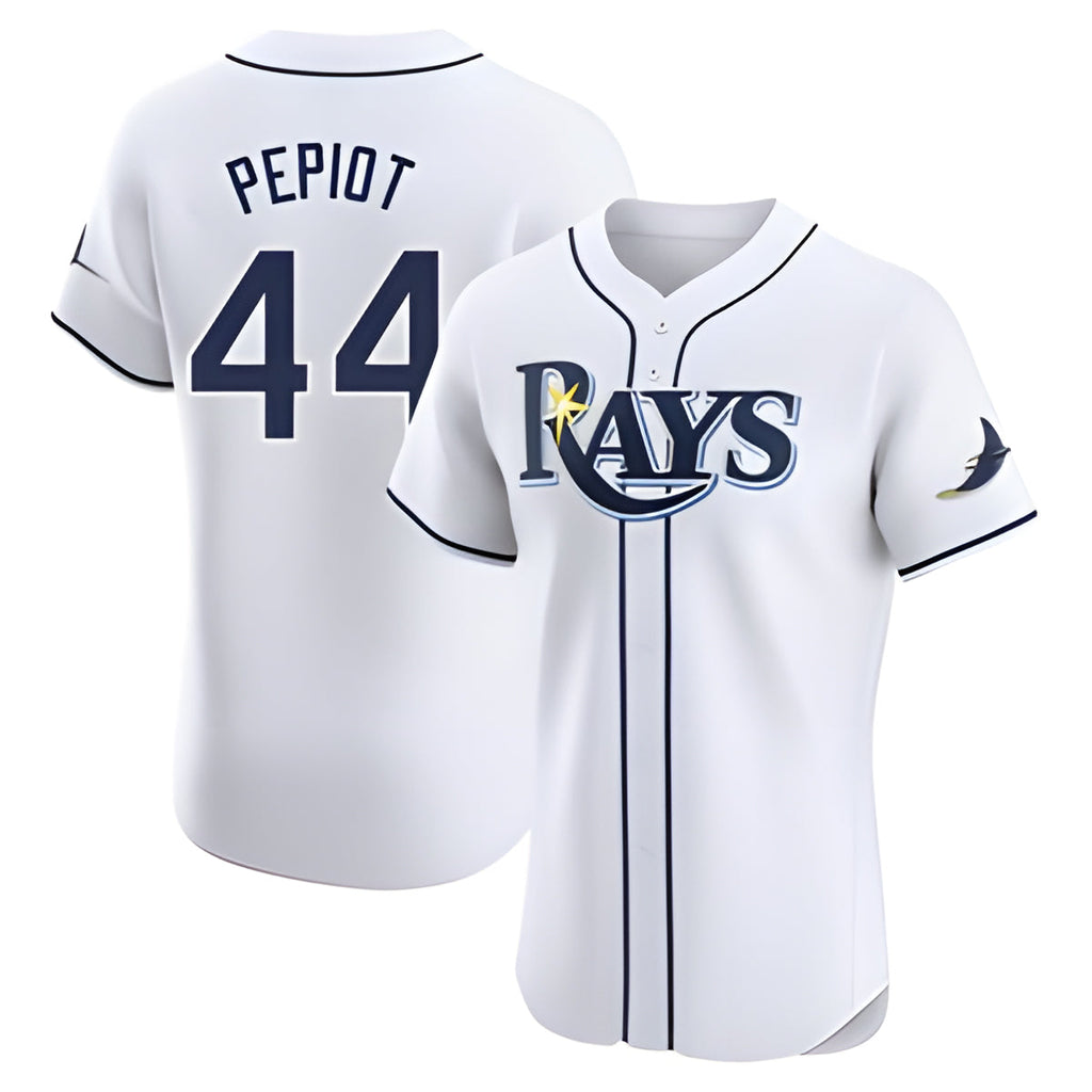 MATTH TB.Rays #44 Ryan Pepiot Player White Home Limited Elite Stitched Jerseys