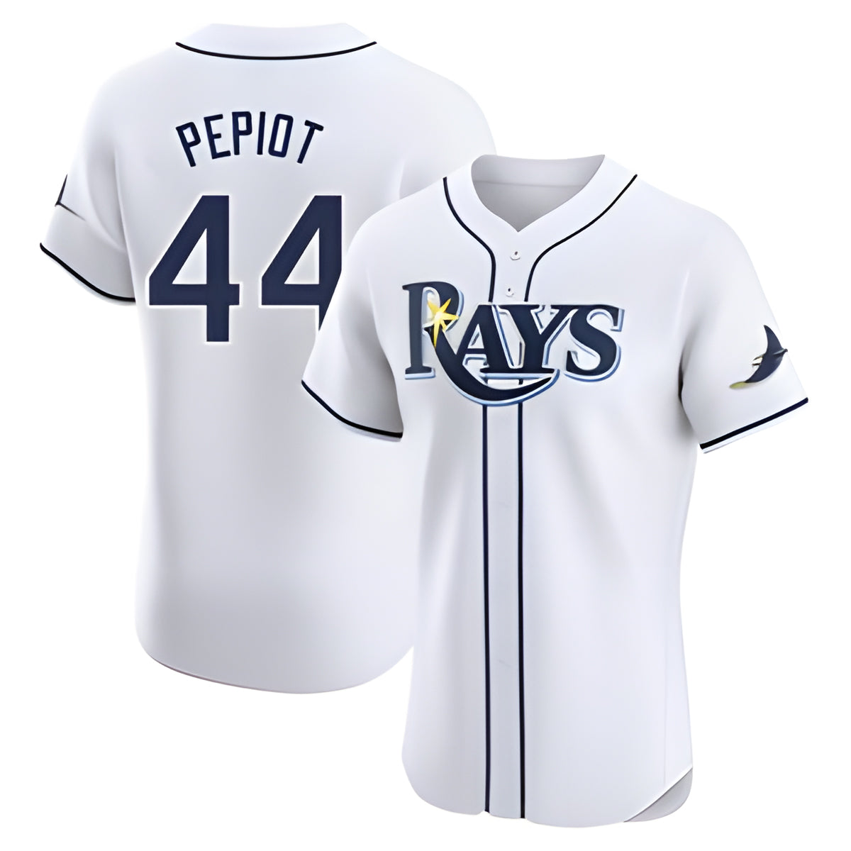 MATTH TB.Rays #44 Ryan Pepiot Player White Home Limited Elite Stitched Jerseys