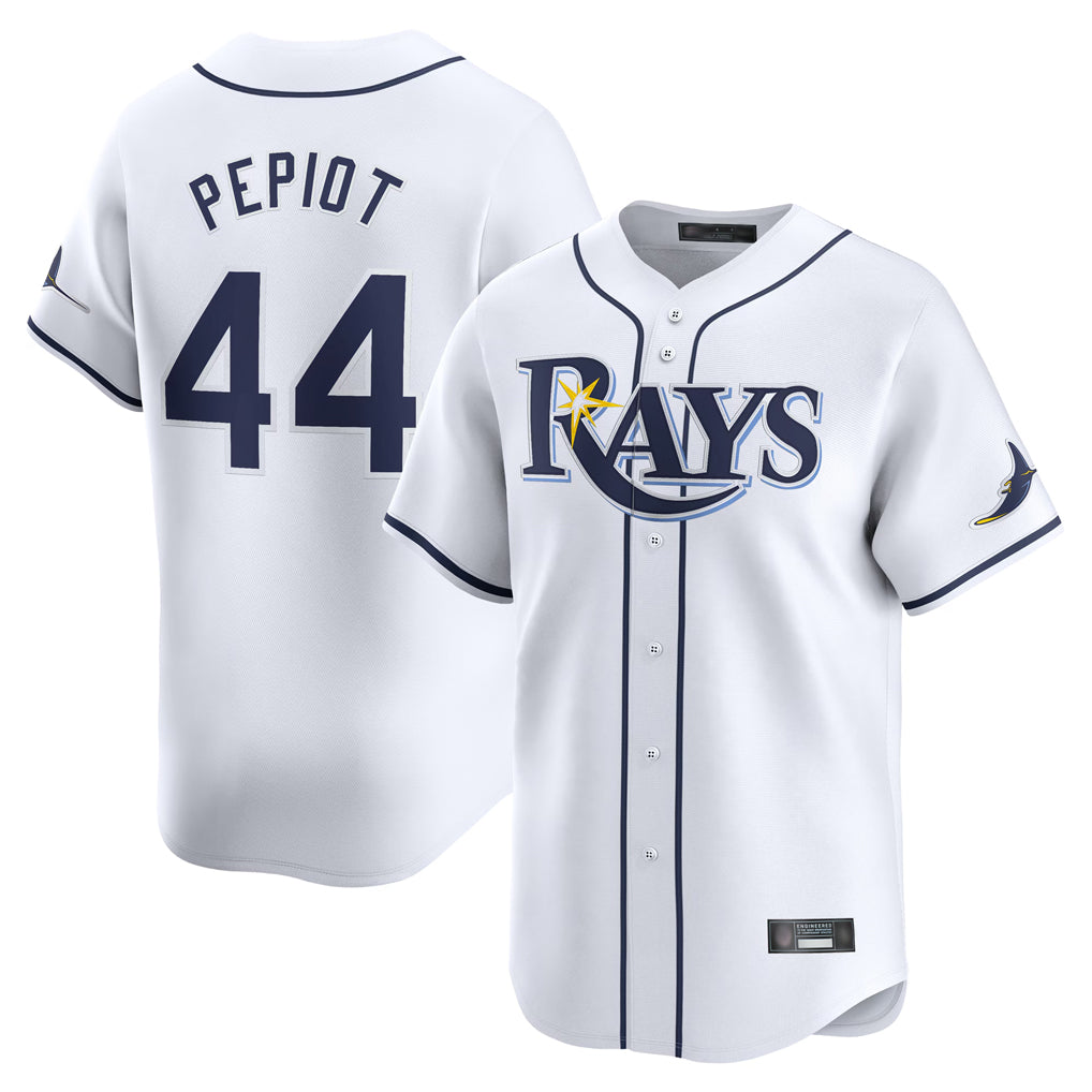 MATTH TB.Rays #44 Ryan Pepiot Player White Home Limited Stitched Jerseys