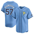 MATTH TB.Rays #57 Drew Rasmussen Player Light Blue Home Limited Stitched Jerseys