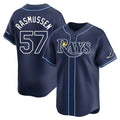 MATTH TB.Rays #57 Drew Rasmussen Player Navy Home Limited Stitched Jerseys
