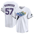 MATTH TB.Rays #57 Drew Rasmussen Player White City Connect Home Stitched Jerseys