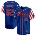 MATTH TB.Rays #62 Jonathan Aranda Player Royal 2025 Independence Day Vapor Premier Limited Stitched Jerseys