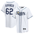 MATTH TB.Rays #62 Jonathan Aranda Player White Home Game Stitched Jerseys