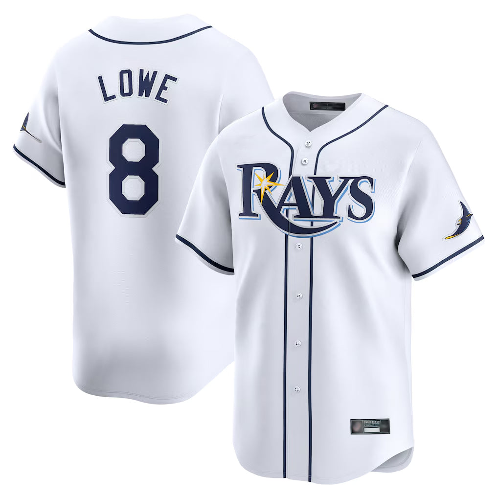 MATTH TB.Rays #8 Brandon Lowe Player White Home Limited Stitched Jerseys