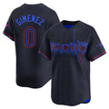 MATTH T.Blue Jays #0 Andres Gimenez Player Black City Connect Limited Stitched Jerseys