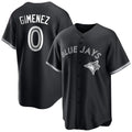 MATTH T.Blue Jays #0 Andres Gimenez Player Black Home Game Stitched Jerseys