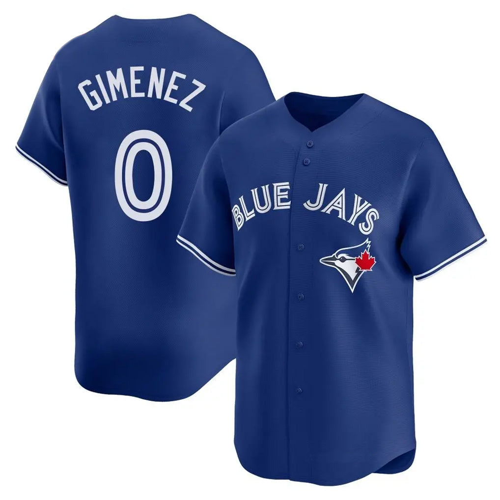 MATTH T.Blue Jays #0 Andres Gimenez Player Royal Home Game Stitched Jerseys