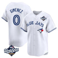 MATTH T.Blue Jays #0 Andres Gimenez Player White 2025 World Series Limited Stitched Jerseys