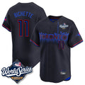 MATTH T.Blue Jays #11 Bo Bichette Player Black 2025 World Series City Connect Limited Stitched Jerseys