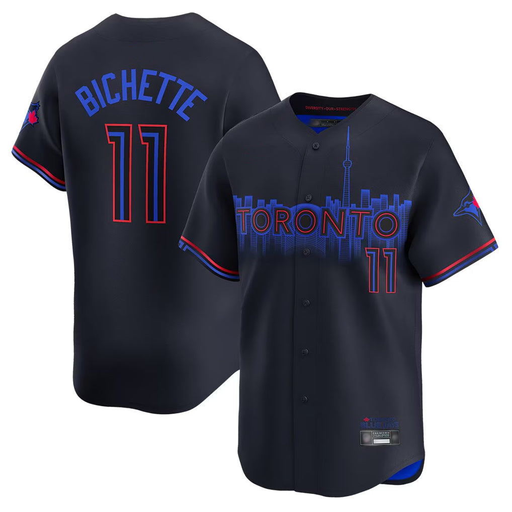 MATTH T.Blue Jays #11 Bo Bichette Player Black City Connect Limited Home Stitched Jerseys
