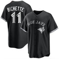 MATTH T.Blue Jays #11 Bo Bichette Player Black Home Game Stitched Jerseys