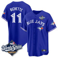 MATTH T.Blue Jays #11 Bo Bichette Player Blue 2025 World Series Rush Limited Stitched Jerseys
