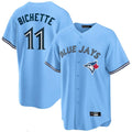 MATTH T.Blue Jays #11 Bo Bichette Player Blue Home Limited Stitched Jerseys