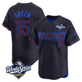 MATTH T.Blue Jays #15 Chad Green Player Black&Blue 2025 World Series City Connect Stitched Jerseys