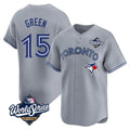 MATTH T.Blue Jays #15 Chad Green Player Gray 2025 World Series Home Limited Stitched Jerseys