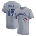 MATTH T.Blue Jays #15 Chad Green Player Gray Home Elite Limited Stitched Jerseys