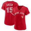 MATTH T.Blue Jays #15 Chad Green Player Red Home Limited Stitched Jerseys