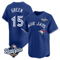 MATTH T.Blue Jays #15 Chad Green Player Royal 2025 World Series Limited Stitched Jerseys