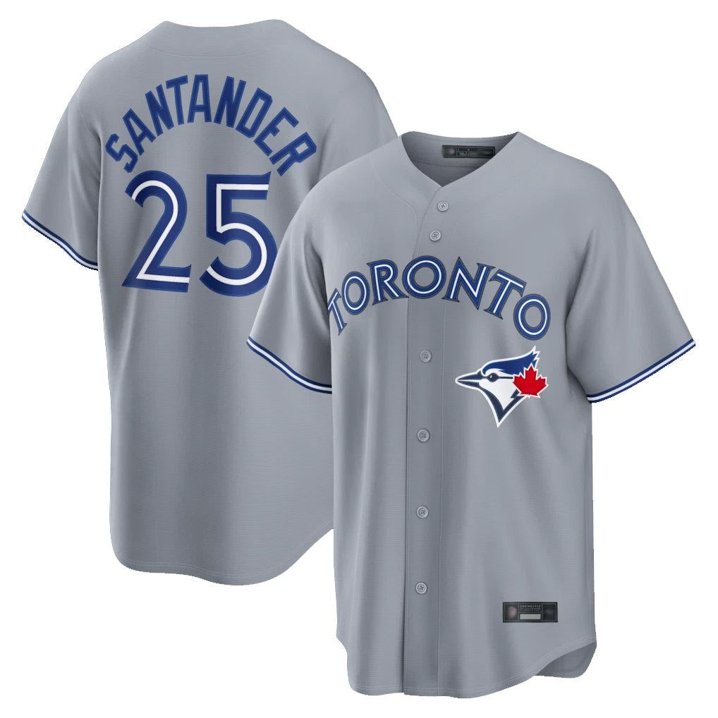 MATTH T.Blue Jays #25 Anthony Santander Player Gray Home Limited Stitched Jerseys