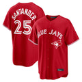 MATTH T.Blue Jays #25 Anthony Santander Player Red Home Limited Stitched Jerseys