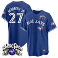 MATTH T.Blue Jays #27 Vladimir Guerrero Jr Player Navy 2025 American League All Stitched Jerseys