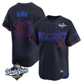 MATTH T.Blue Jays #30 Alejandro Kirk Player Black 2025 World Series City Connect Stitched Jerseys