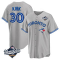 MATTH T.Blue Jays #30 Alejandro Kirk Player Gray 2025 World Series Limited Stitched Jerseys