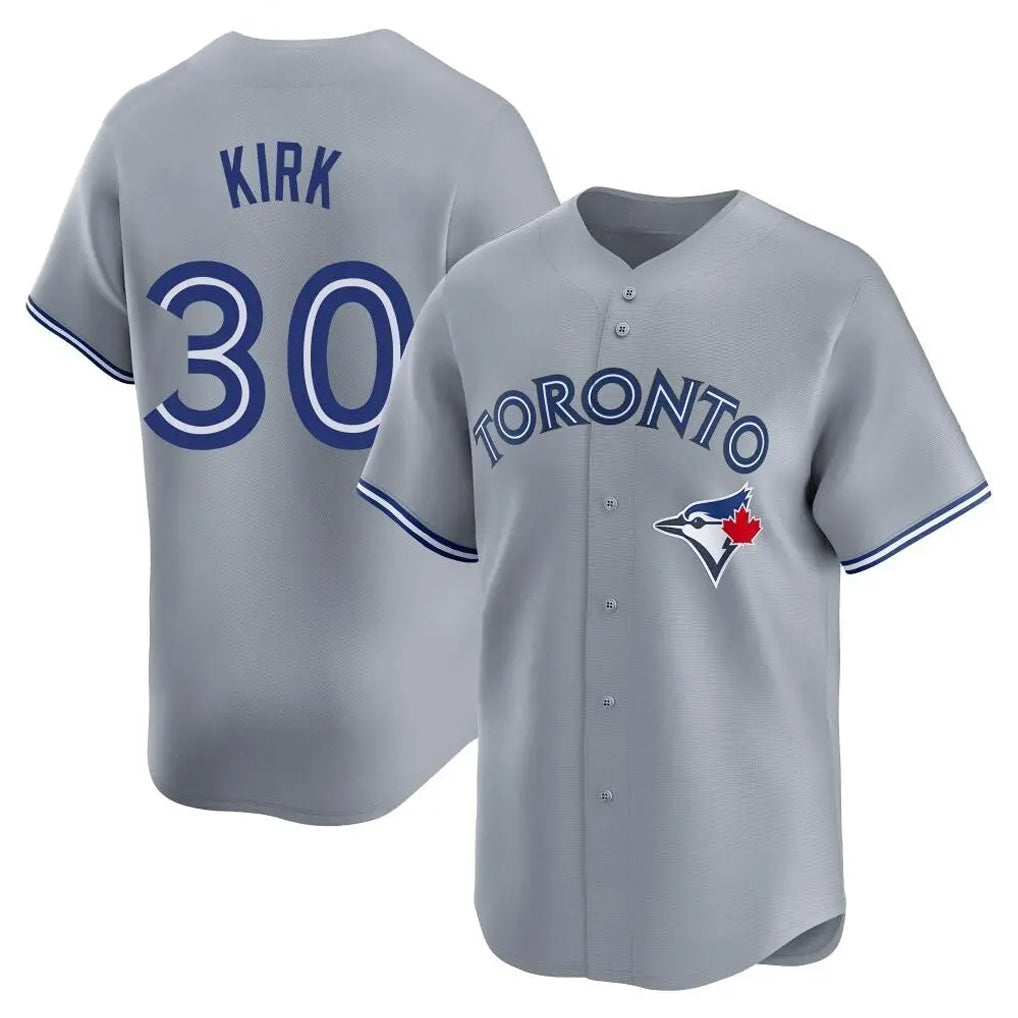 MATTH T.Blue Jays #30 Alejandro Kirk Player Gray Home Limited Stitched Jerseys