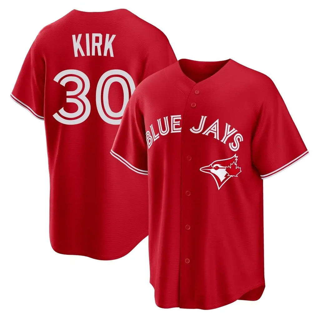 MATTH T.Blue Jays #30 Alejandro Kirk Player Red Home Game Stitched Jerseys