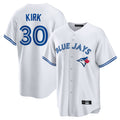MATTH T.Blue Jays #30 Alejandro Kirk Player White Home Game Stitched Jerseys