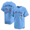 MATTH T.Blue Jays #34 Kevin Gausman Player Blue Home Limited Stitched Jerseys