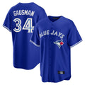 MATTH T.Blue Jays #34 Kevin Gausman Player Royal Alternate Replica Player Stitched Jerseys