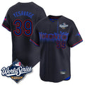 MATTH T.Blue Jays #39 Trey Yesavage Player Black 2025 World Series City Connect Stitched Jerseys