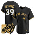 MATTH T.Blue Jays #39 Trey Yesavage Player Black 50 Seasons Patch Vapor Premier Limited All Stitched Jerseys