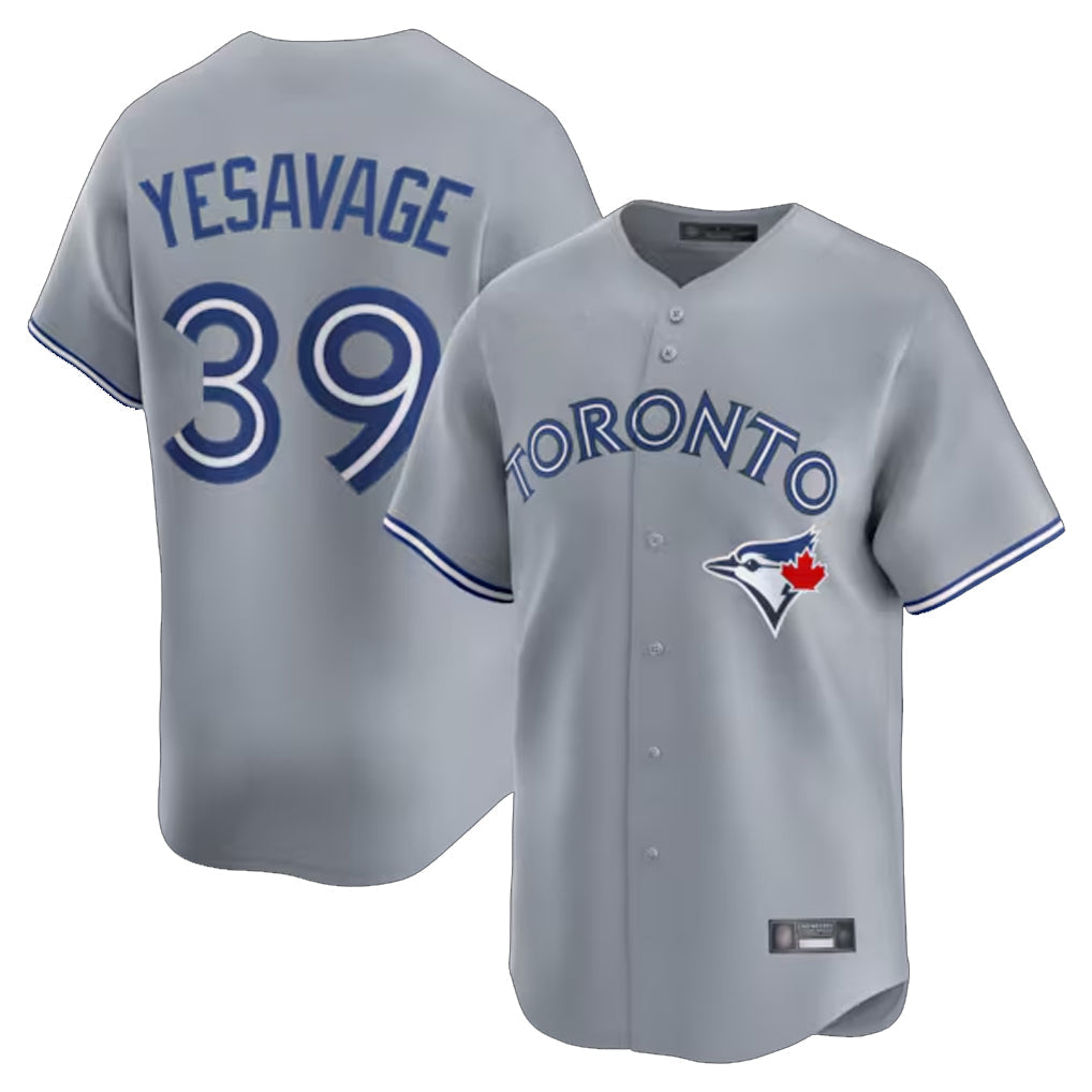 MATTH T.Blue Jays #39 Trey Yesavage Player Gray Home Limited Stitched Jerseys
