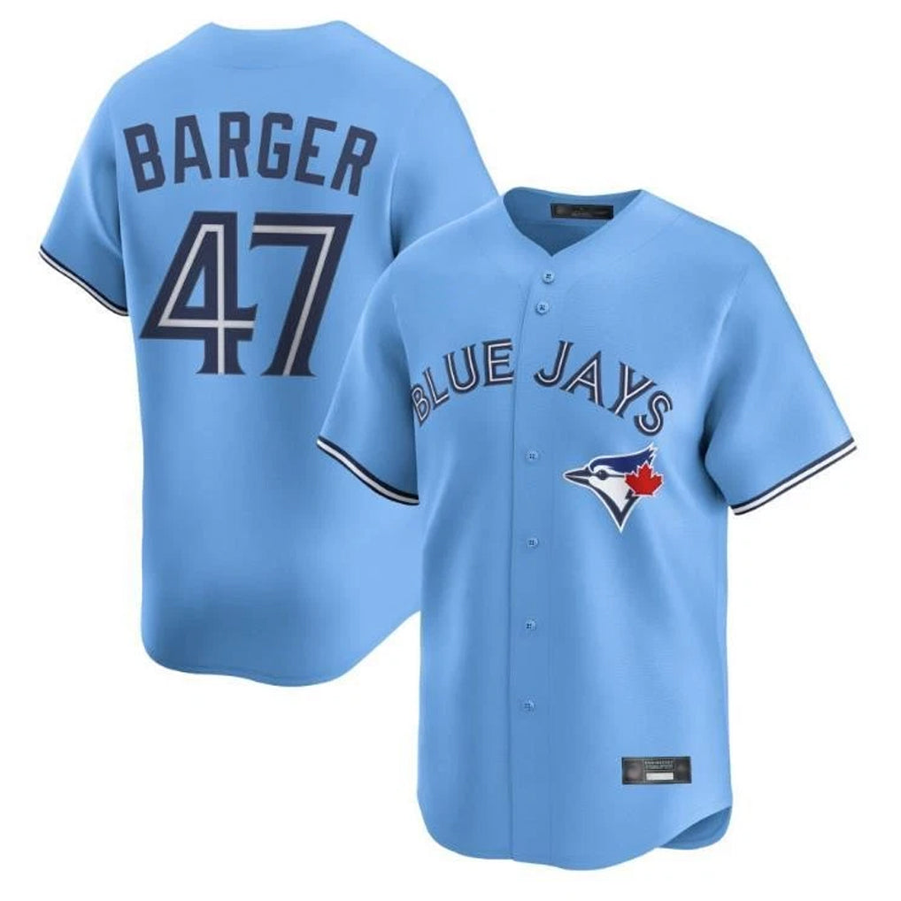 MATTH T.Blue Jays #47 Addison Barger Player Blue Replica Stitched Jerseys
