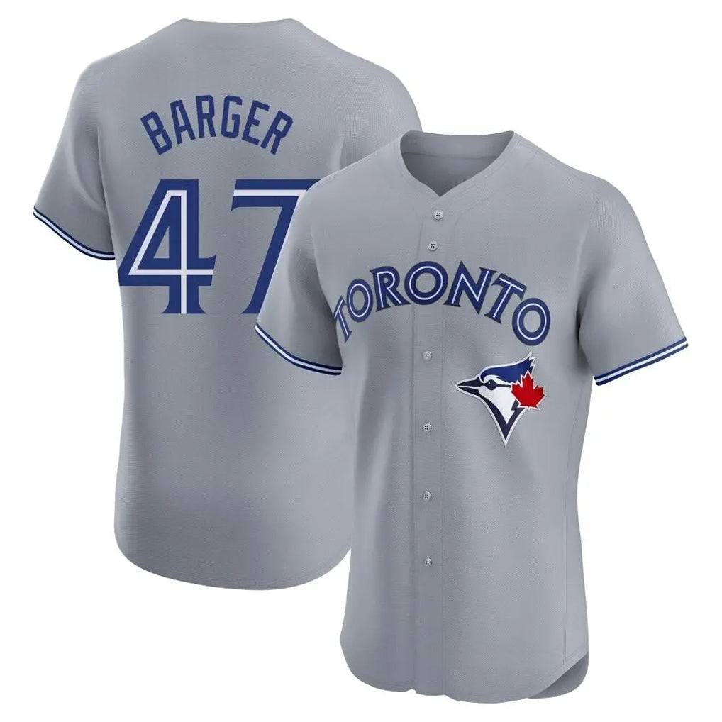 MATTH T.Blue Jays #47 Addison Barger Player Gray Elite Limited Stitched Jerseys